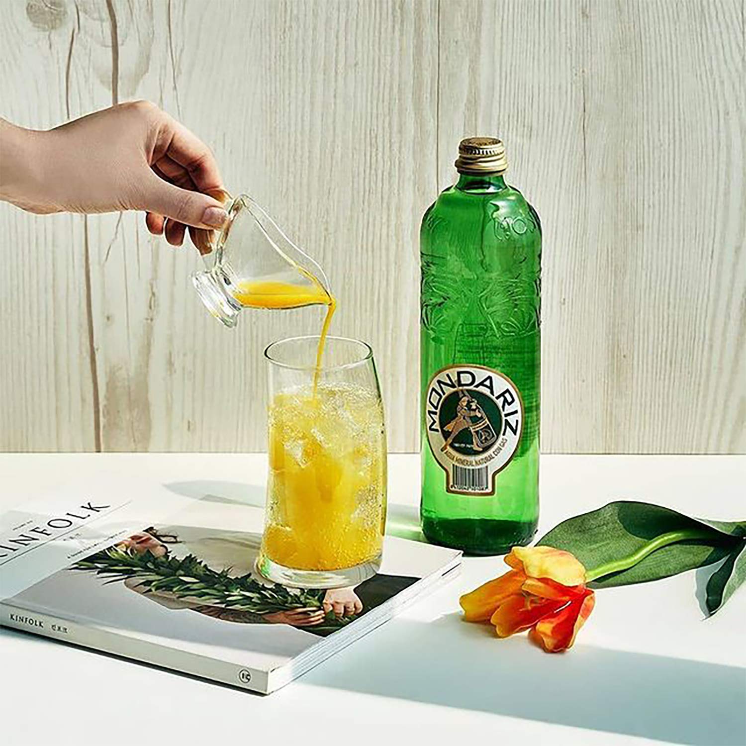 Mondariz Sparkling Natural Mineral Water - 12 Glass Bottles (750mL Each) - Premium Carbonated Spring Water for Parties, Gifts & Fine Dining
