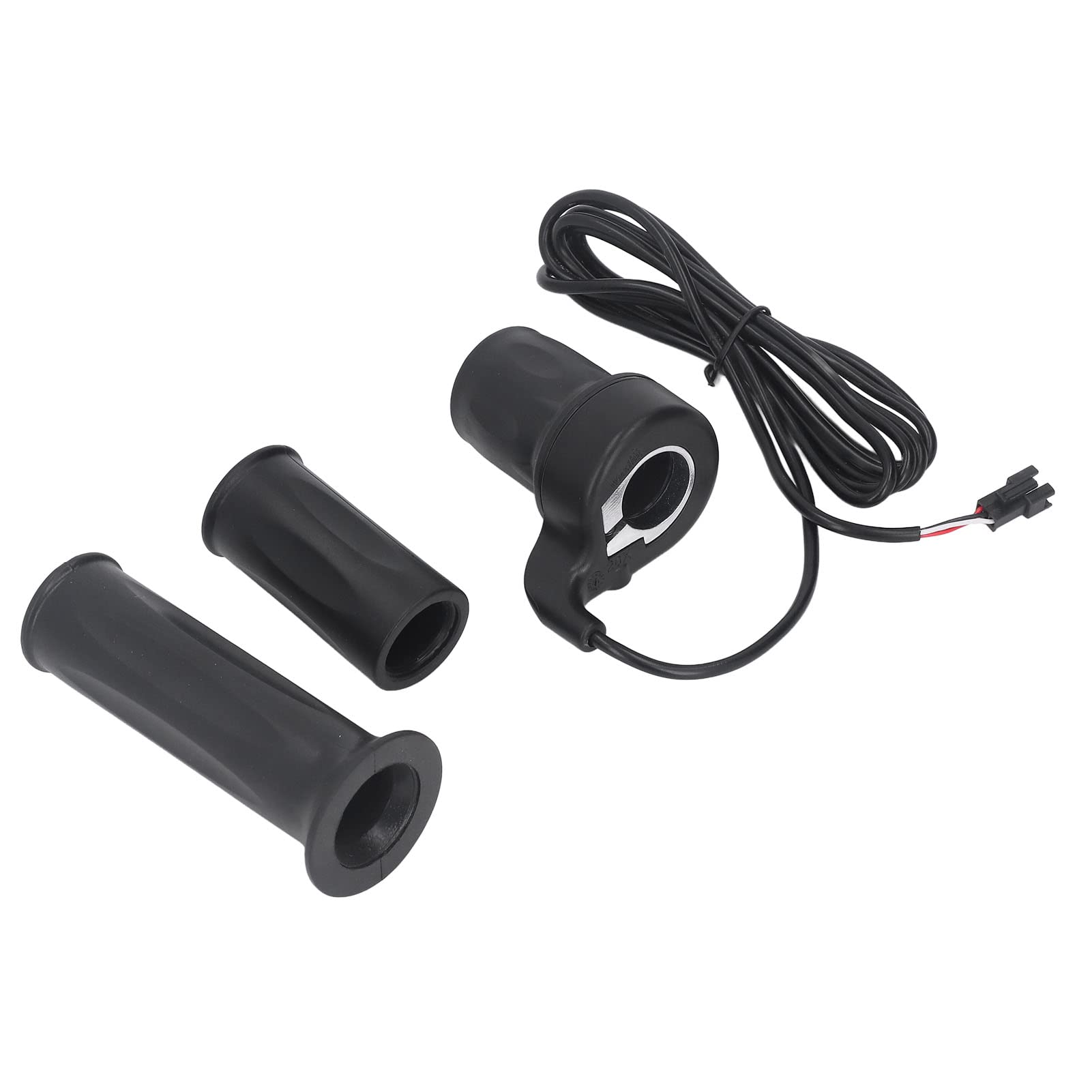 Electric Bike Throttle & Accelerator Handle - 24V-72V SM Plug, Easy Installation, Stable Rubber Grip for Road Bike to E-Bike Conversion - Perfect for Commuting, Off-Roading & DIY E-Bike Projects