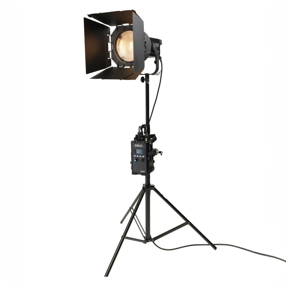 Nanlite Forza 300B II LED Spotlight with FL 20G Fresnel Lens & Rolling Case Kit - Professional Studio Lighting for Photography, Videography, and Film Production