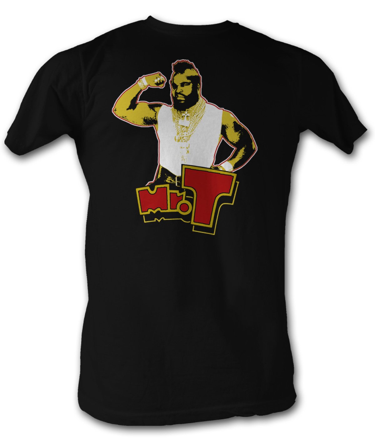 Mr. T T-Shirt - Official A-Team Graphic Tee for Men | Black Cotton T-Shirt with Premium Print | Perfect for Cosplay, 80s Theme Parties & Vintage TV Show Fans