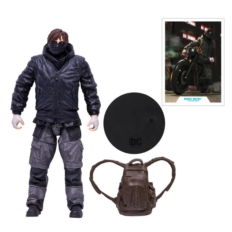 Bruce Wayne Drifter Action Figure - The Batman DC Multiverse Collectible by McFarlane Toys | Perfect for DC Fans, Collectors & Display Cases