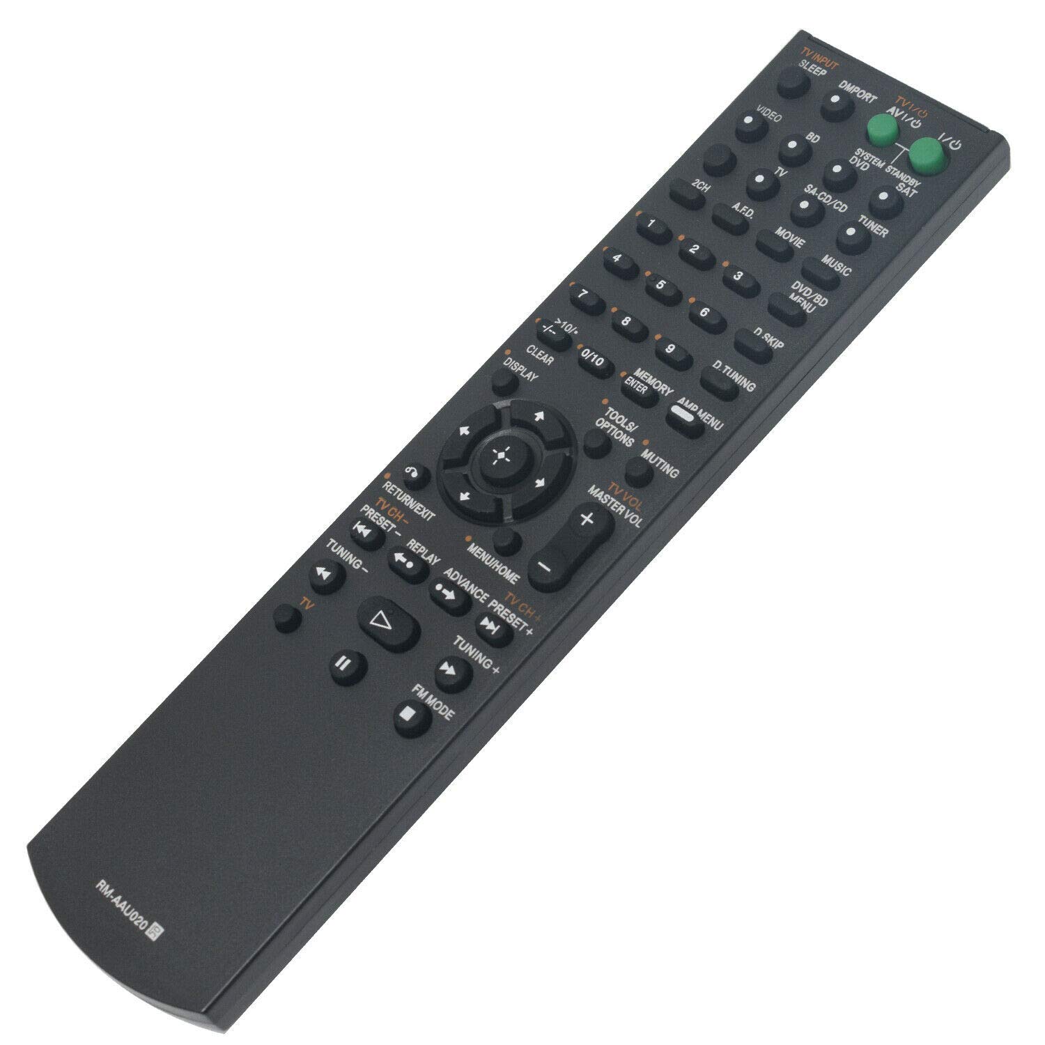 Original Sony RM-AAU020 Replacement Remote Control for STR-DH500 & STR-DG520 Audio Video Receivers - Universal IR Remote for Home Theater System, Easy Setup & Operation