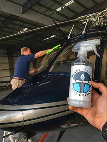 Premium Plastic & Glass Windshield Cleaner Spray - 1 Gallon | Aviation, Car, Motorcycle & Marine Safe | LCD, Acrylic, Lexan, Lucite & Plexiglass Surface Cleaner | Streak-Free Formula for Crystal Clear Visibility on Windshields, Screens & Transparent Surfaces