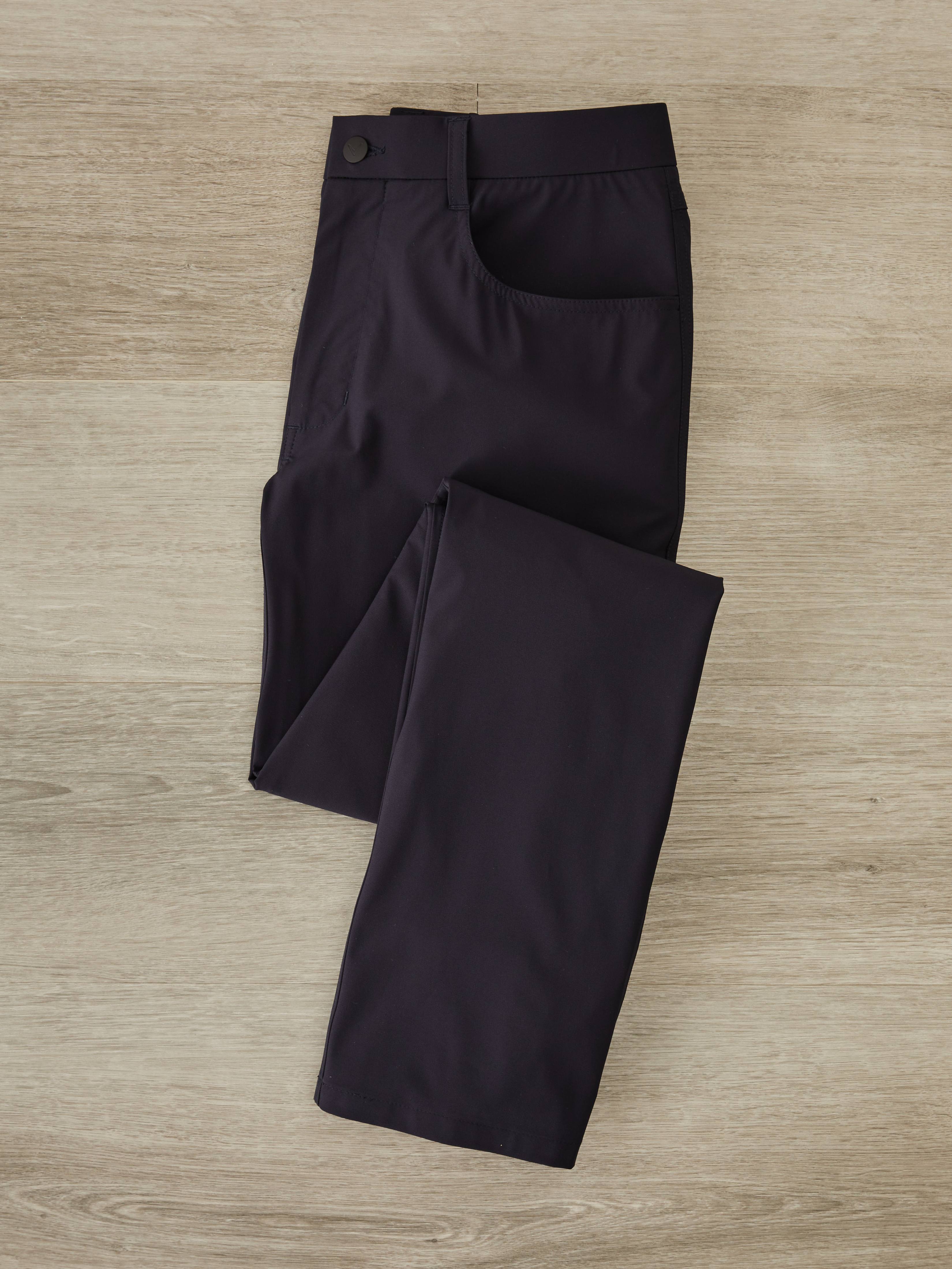 Premium Men's Tapered 5-Pocket Pants - Slim Fit Stretch Comfortable Dress Chinos for Business Casual & Office Wear