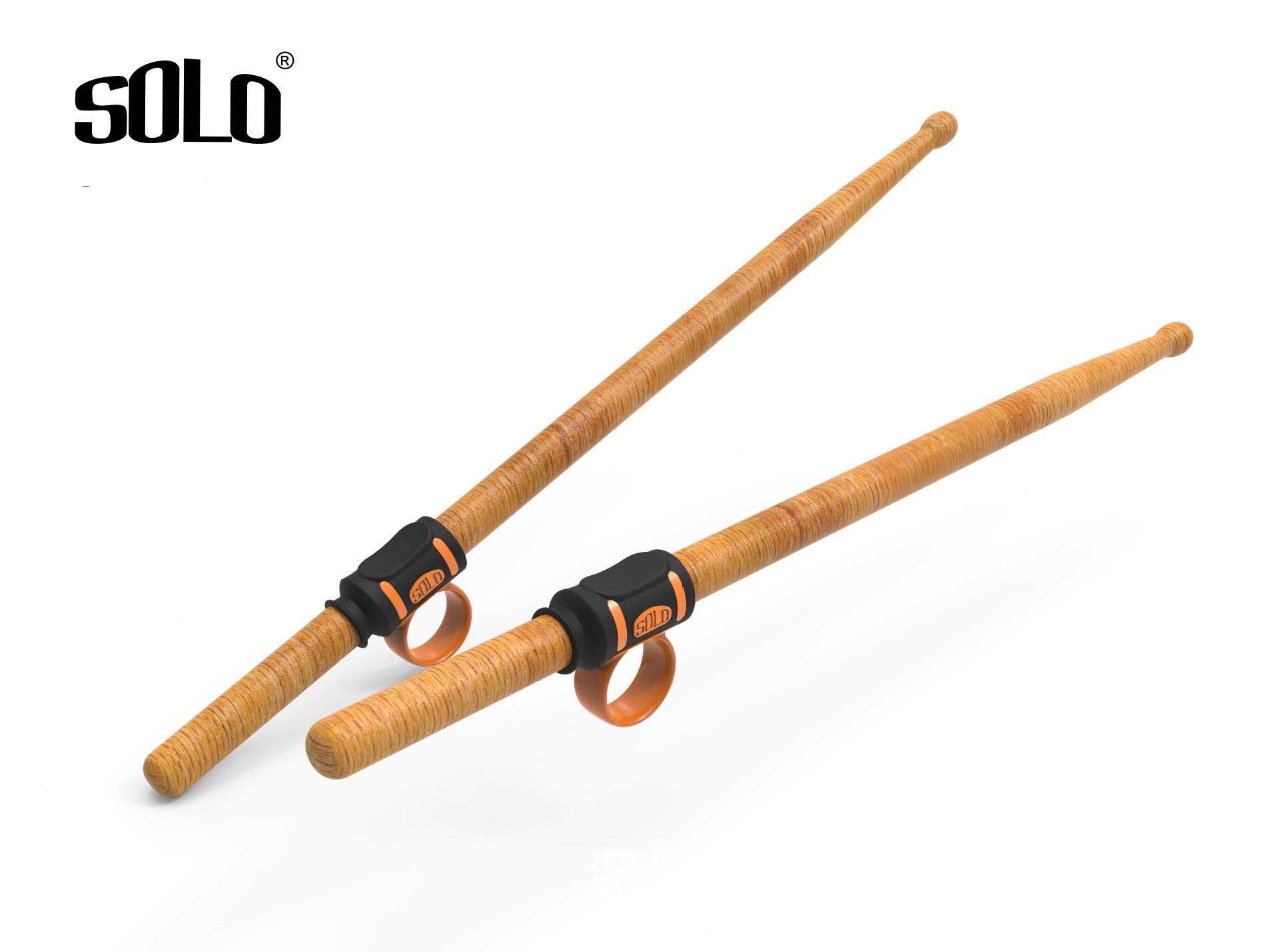 SD-10 Drumstick Control Aid - Professional Drumstick Grip Trainer for Drummers (5#, Black & Orange) - Improve Drumming Technique & Reduce Fatigue for Practice & Live Performances