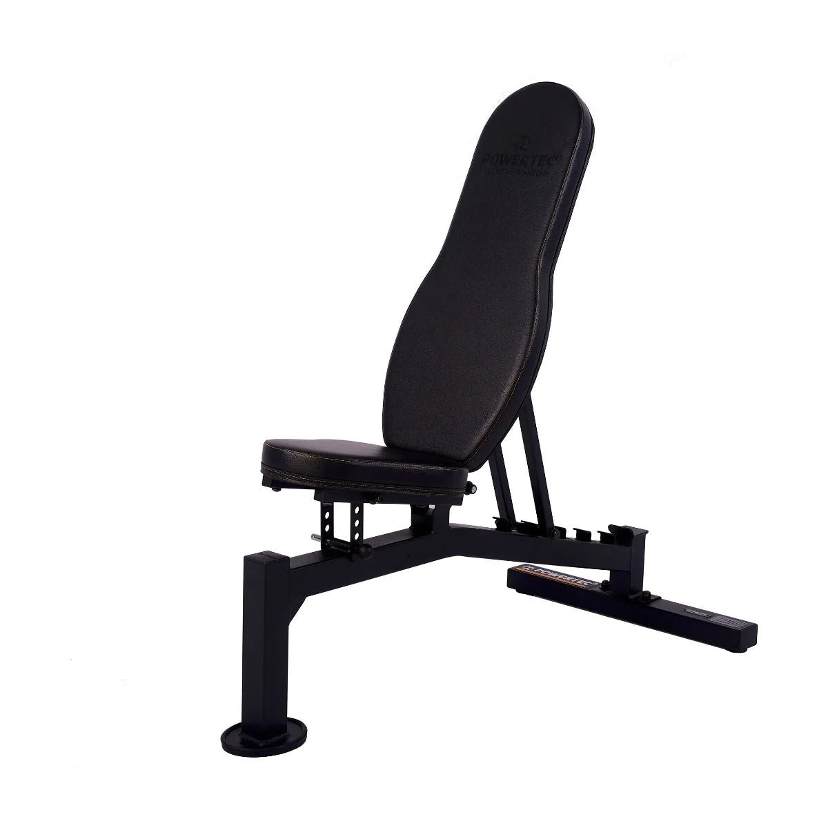 Powertec Streamline Utility Bench - Adjustable Weight Bench for Home Gym, Strength Training & Workouts - Perfect for Dumbbell Exercises, Sit-Ups & Full-Body Fitness Routines