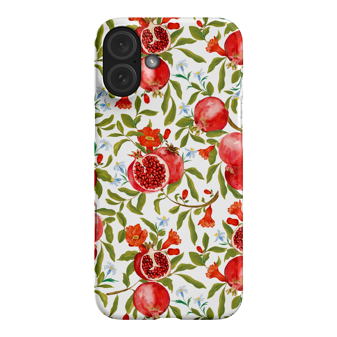 Premium Pomegranate Design Shockproof Phone Case for iPhone 15/14/13/12/11 Pro Max - Trendy Protective Cover with Anti-Slip Grip (Perfect for Daily Use, Travel & Outdoor Activities)