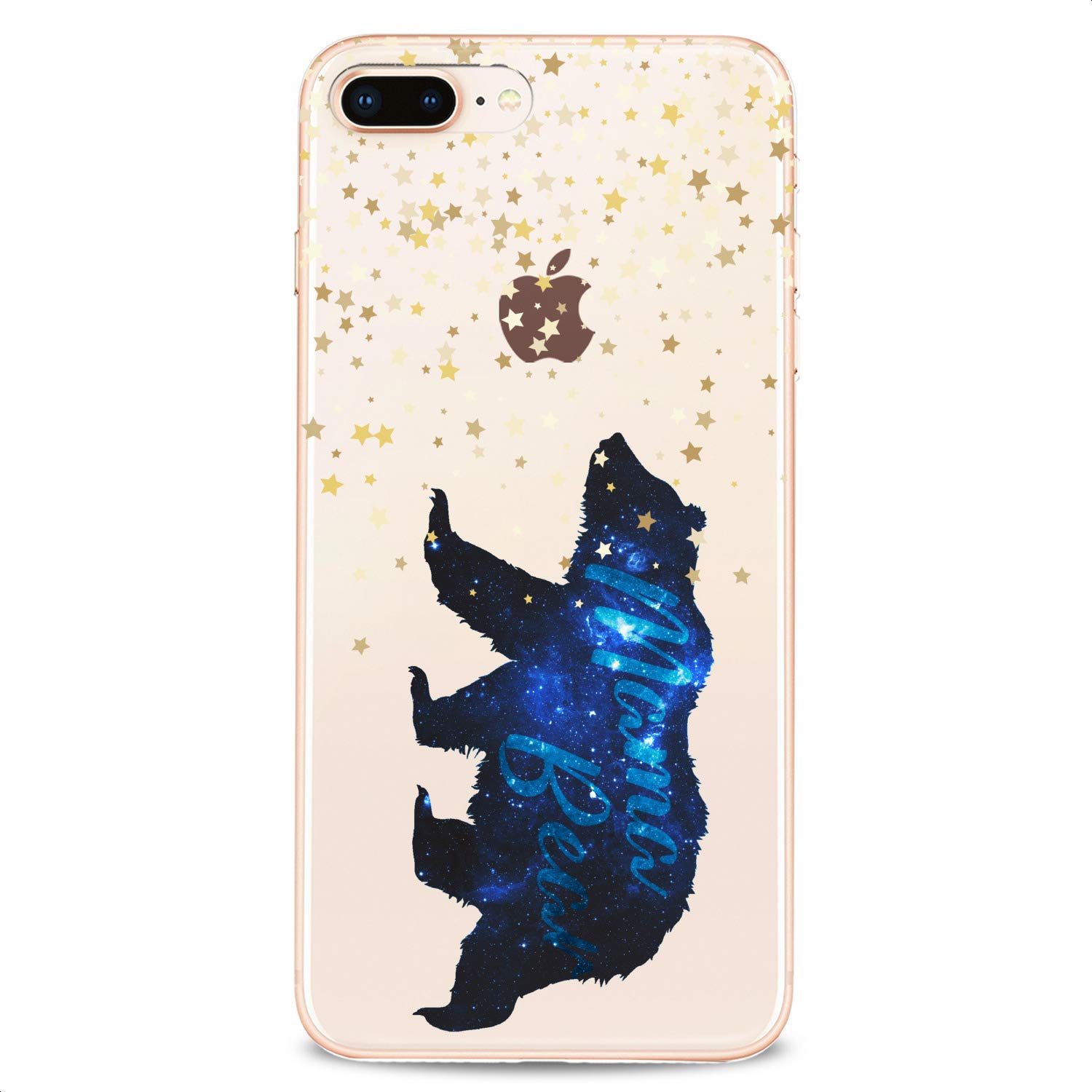 Premium TPU Phone Case for iPhone 16/15/14/13/12/11 Pro Max/Plus/Mini/XS/XR/X/8+/7/6/5/SE - Slim Flexible Silicone Cover with Mama Bear Watercolor Design & Animal Print - Perfect for Women, Nature Lovers & Cute Style Protection (Home, Office, Travel)