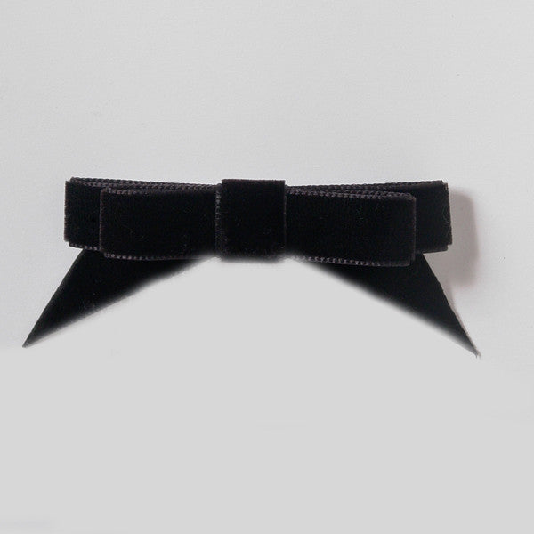 Elegant Angled Velvet Hair Ribbons - No Comb - Perfect for Girls' Hair Accessories, Parties, and Special Occasions