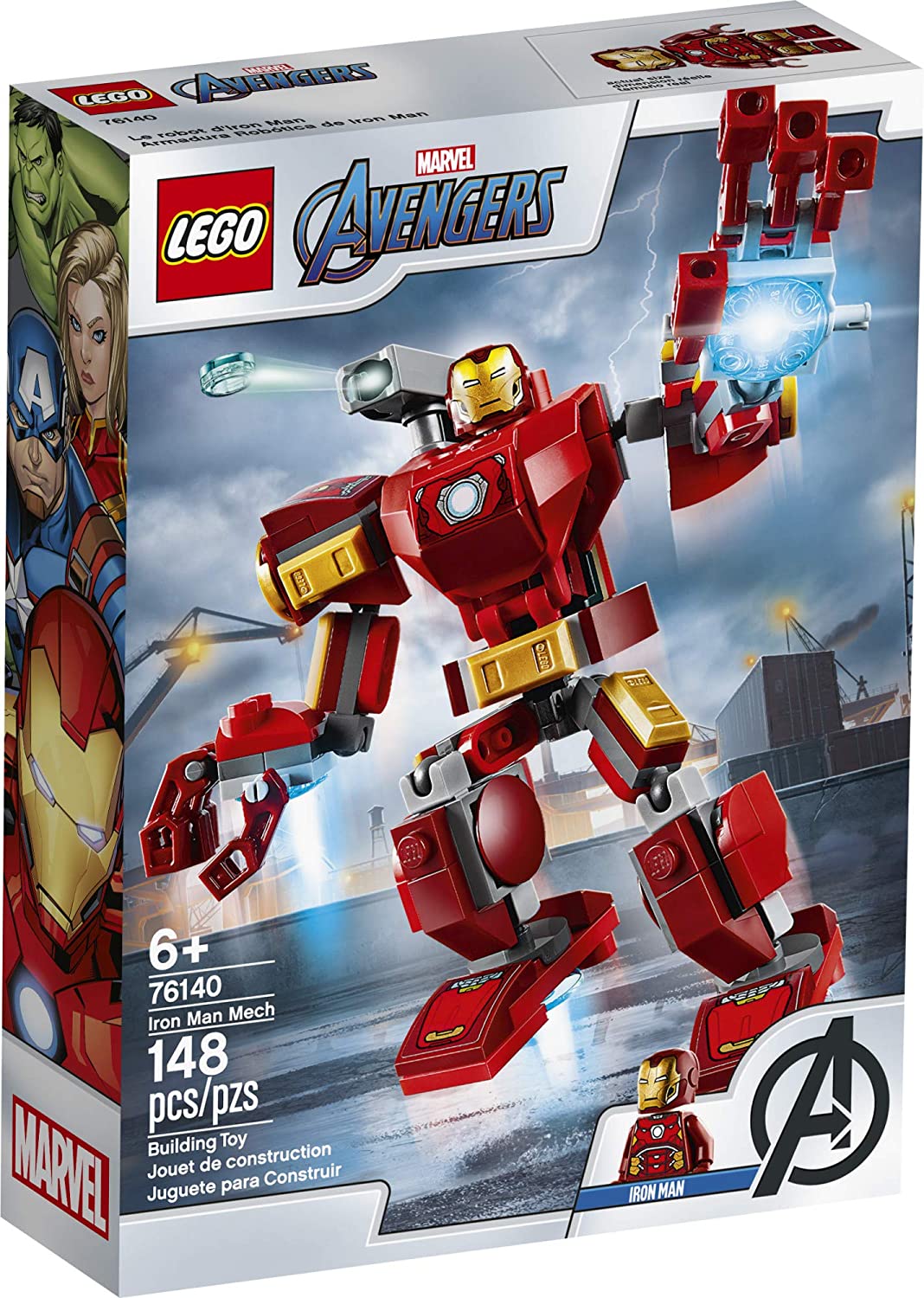 LEGO Marvel Avengers Iron Man Mech 76140 Building Kit – Superhero Toy for Kids & Collectors – Perfect for Creative Play & Display