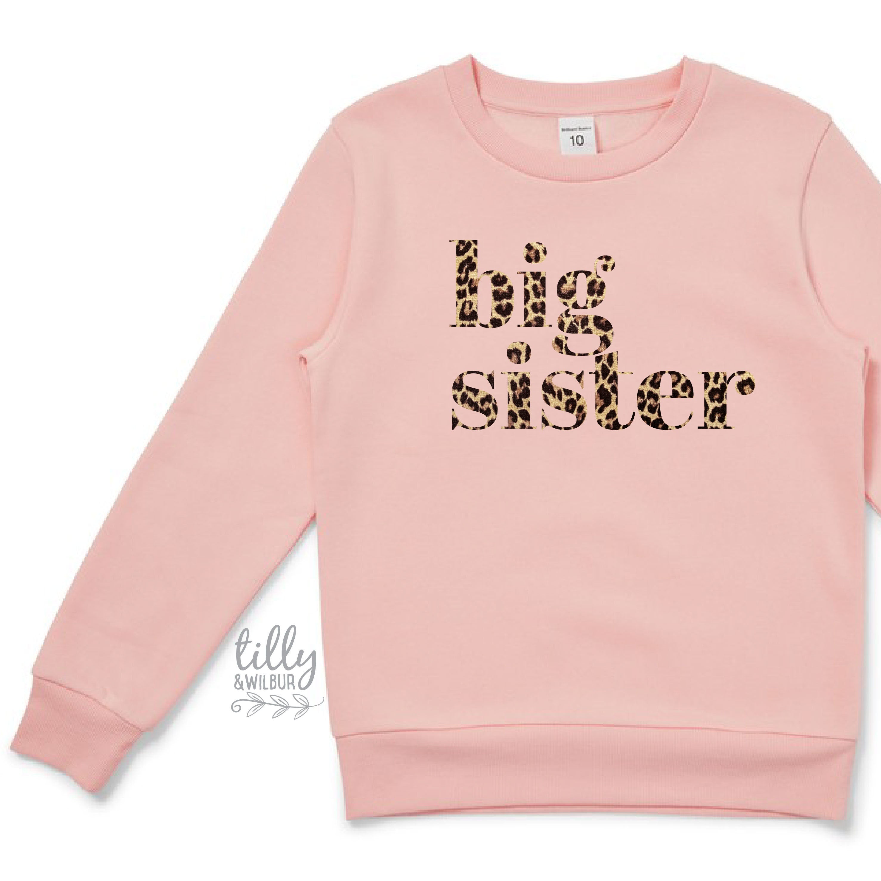 Big Sister Jumper Leopard Print - Stylish Animal Print Sweater for Women | Perfect for Casual Outfits, Date Nights & Holiday Parties