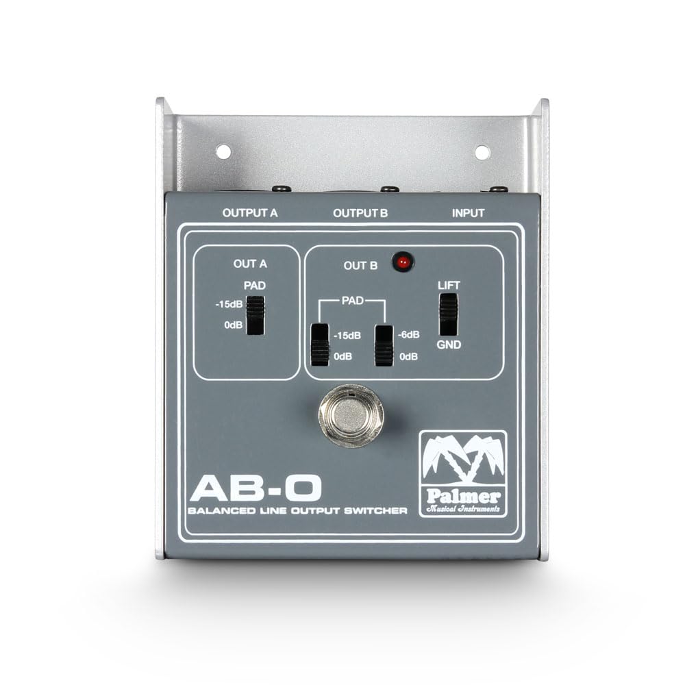 PEABO Balanced Line Output Switch in Grey - Professional Audio Signal Router for Home Studios & Live Performances