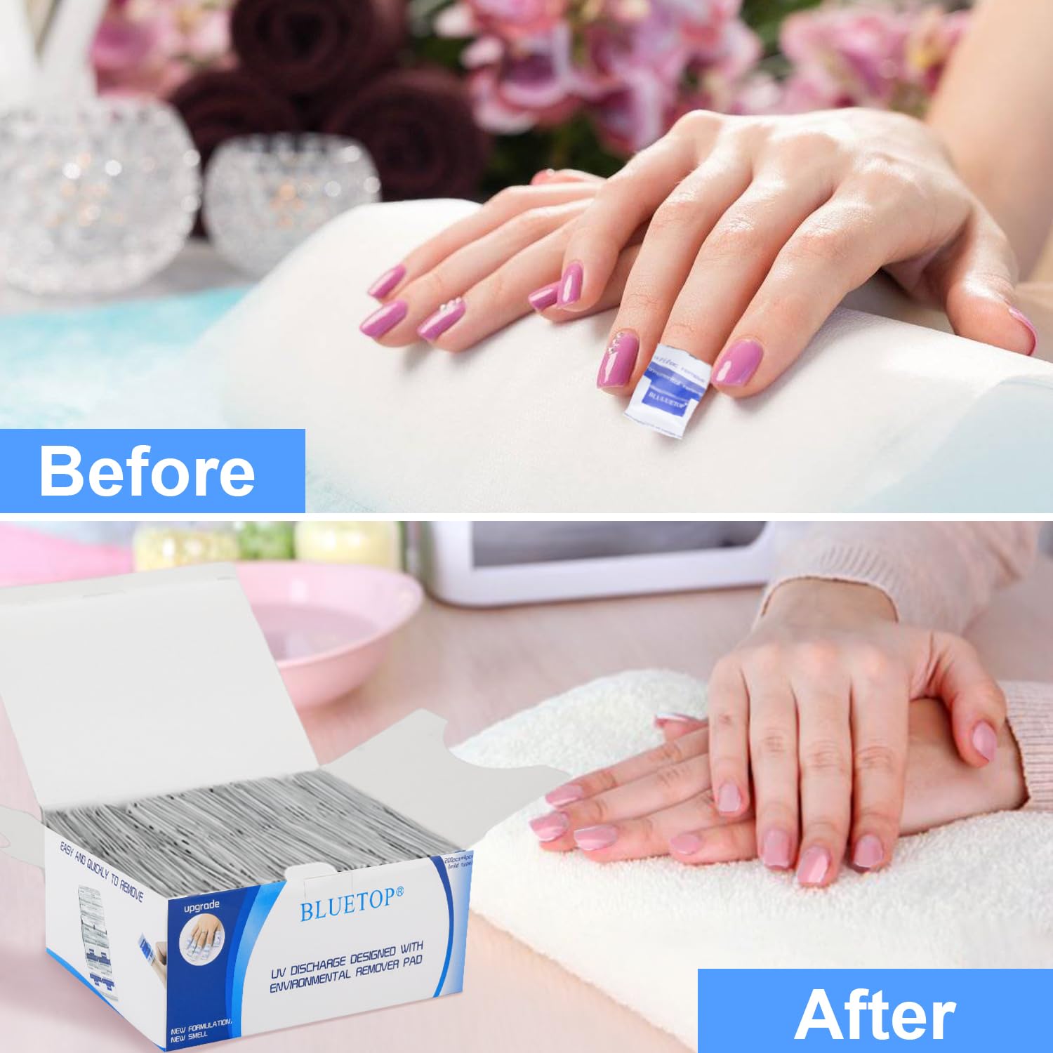 200 PCS Individually Wrapped Nail Polish Remover Wipes - Gentle & Effective Nail Polish Removal Pads for Home, Salon & Travel | Perfect for Manicures, Pedicures & Quick Touch-Ups
