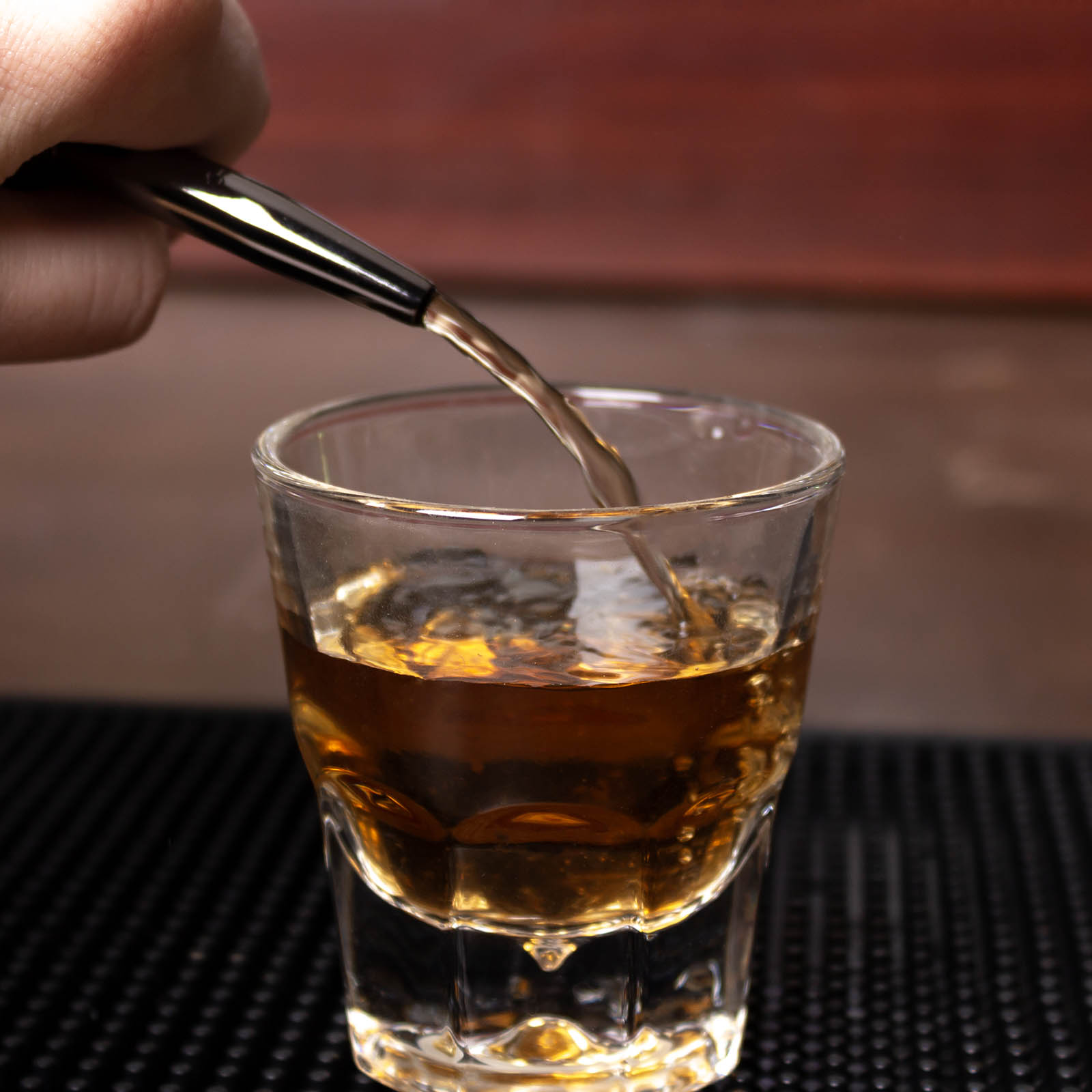 Premium BarConic® Stainless Steel Liquor Pourer with Gunmetal Plating - Perfect for Home Bars, Cocktail Parties & Professional Bartending