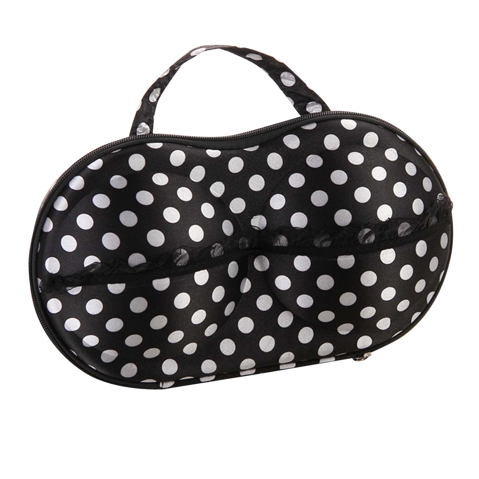 Lennos Bra Storage Box - Travel Organizer for Underwear & Bras - Portable Plastic Storage Container for Bedroom, Closet, or Suitcase - Cute & Compact Under Bed Storage Solution (One Size)