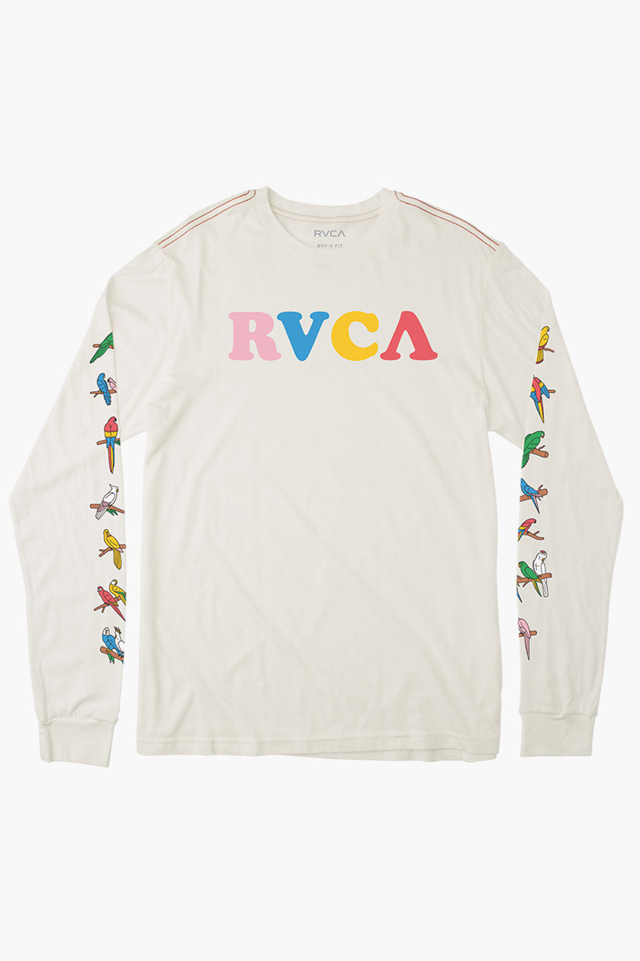 RVCA Boys' Graphic T-Shirt with Parrot Ice Print - Cool & Comfortable Casual Tee for Kids, Perfect for School, Playdates, and Outdoor Adventures