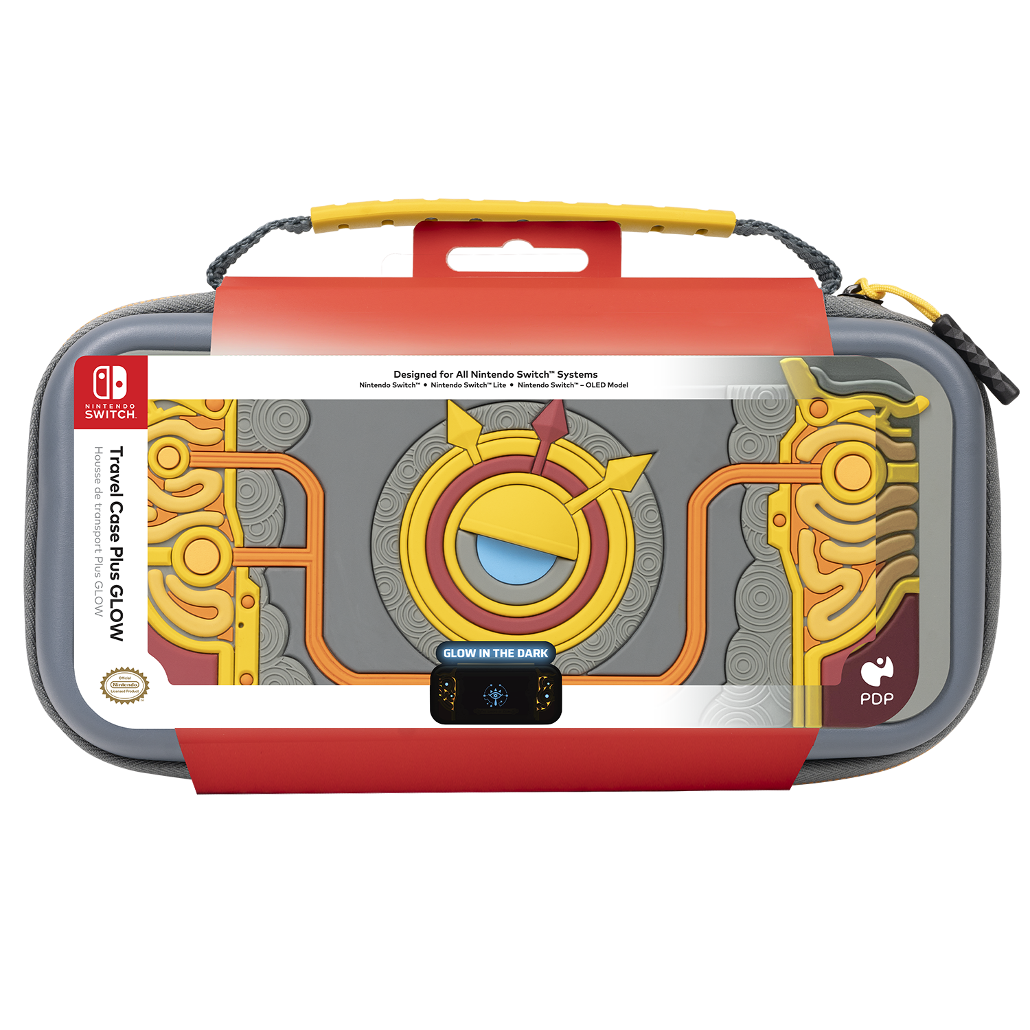 Nintendo Switch Purah Pad Travel Case Plus GLOW - Protective Carrying Case for Nintendo Switch & Accessories - Perfect for Travel, Gaming on the Go & Outdoor Adventures