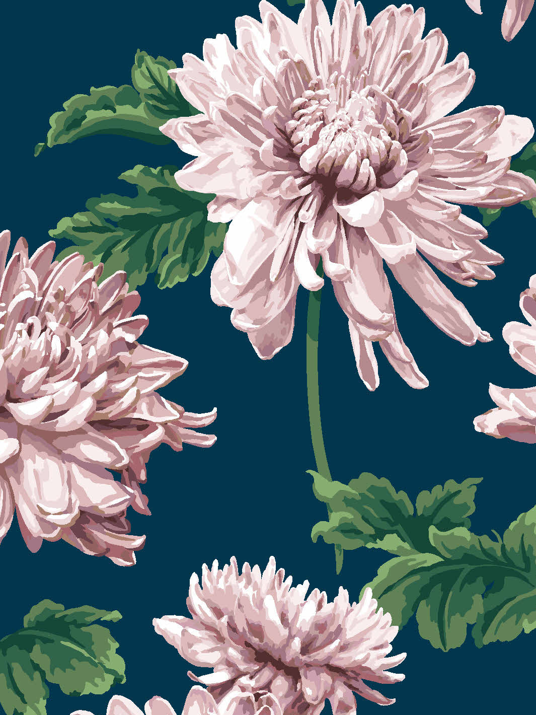 Sarah Jessica Parker 'Mums for Marion Small' Navy Wallpaper - Perfect for Nursery, Bedroom, and Home Decor