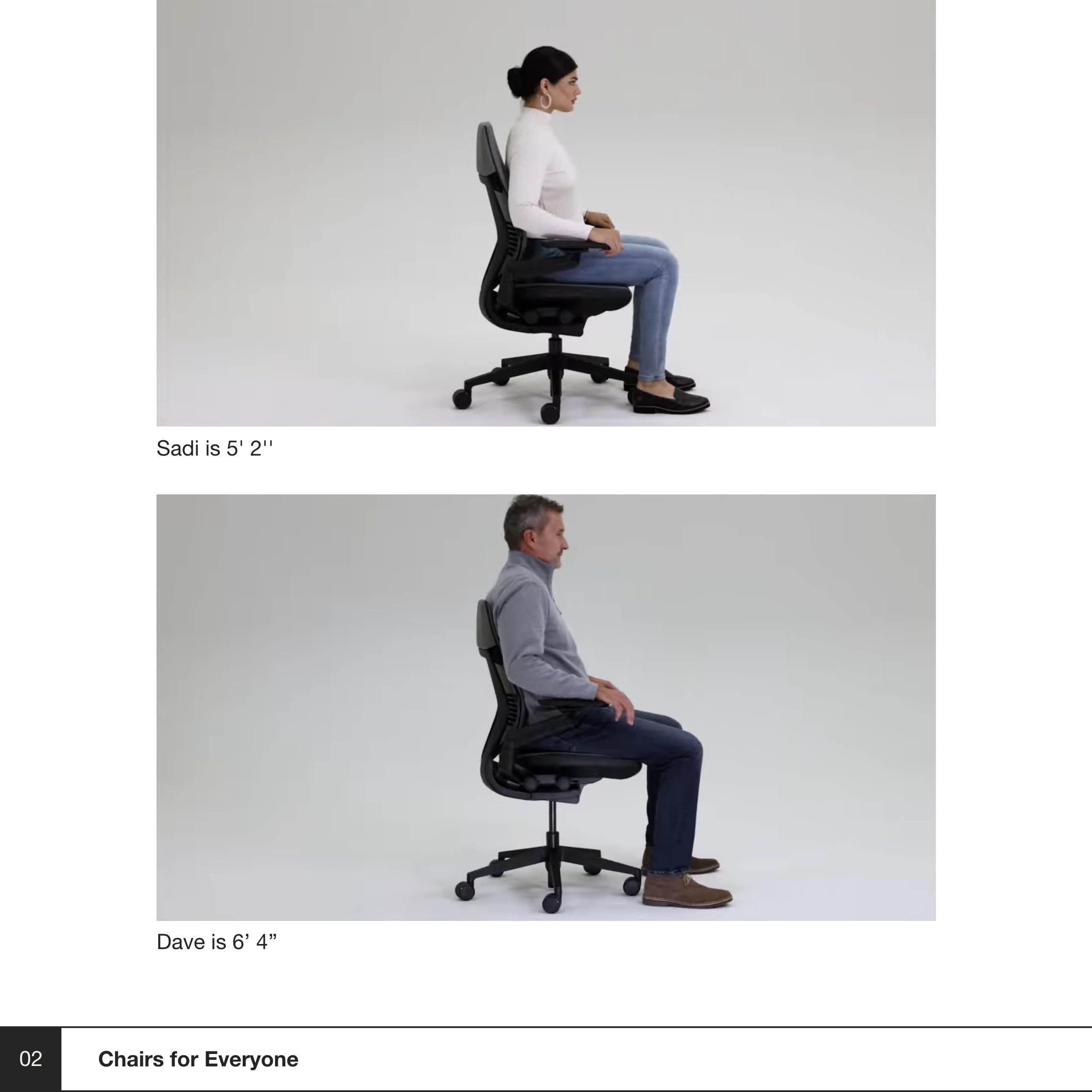 Steelcase Gesture Ergonomic Office Chair with Wheels - Adjustable 360-Degree Arms, Licorice Fabric & Dark Frame - Perfect for Home Office, Gaming & Workspaces