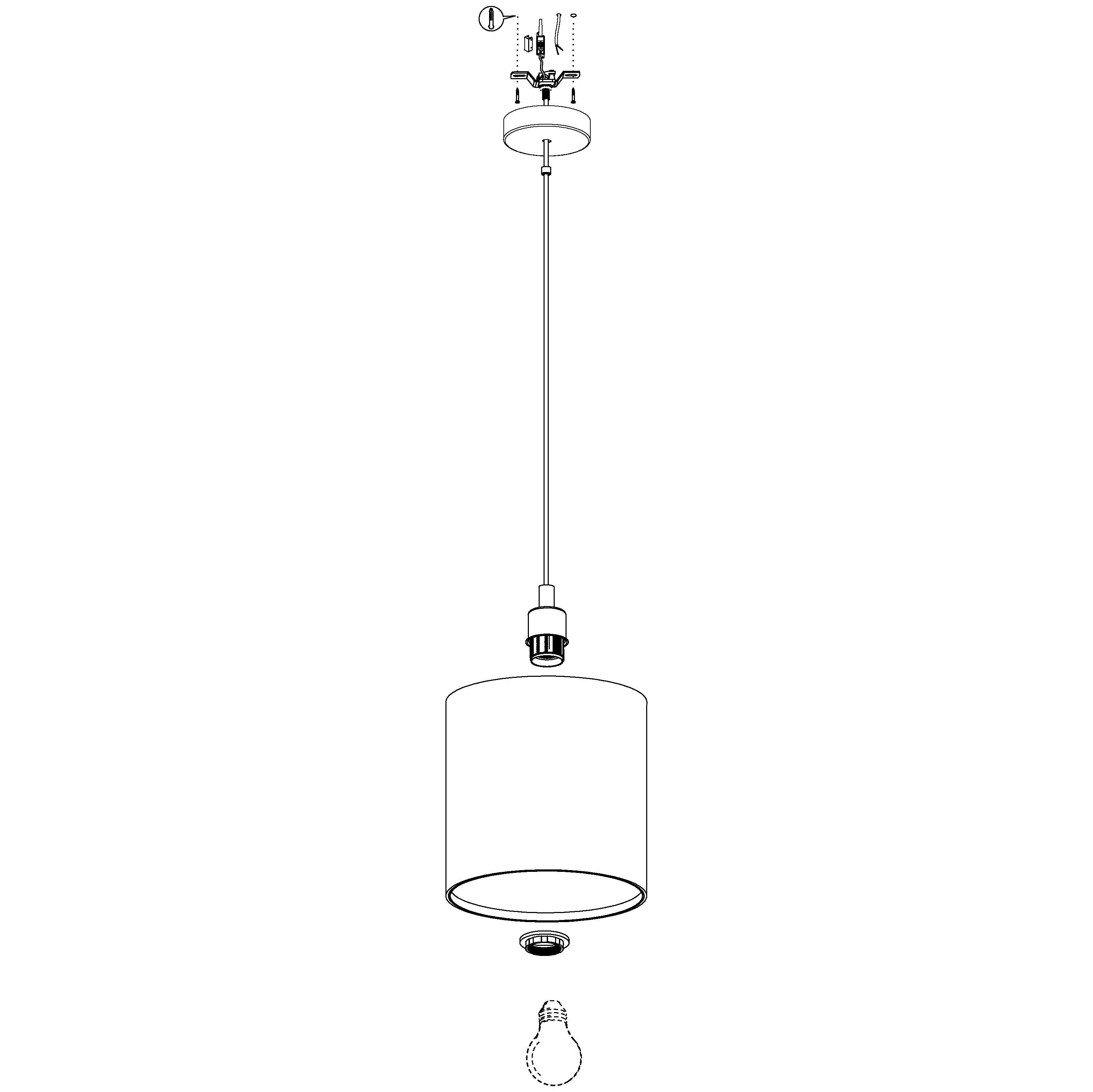 Eglo Arnhem Kraft Paper & Seagrass Ceiling Pendant Light - Natural Woven Rattan Shade for Farmhouse, Boho, and Coastal Home Decor - Perfect for Dining Room, Bedroom, or Living Room Lighting