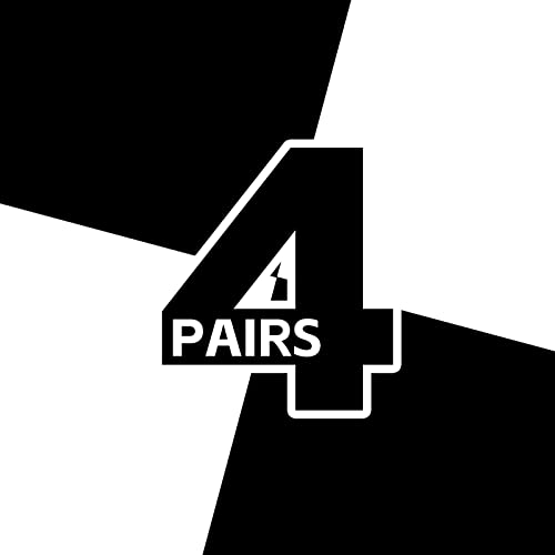 4 Pairs:2 Pairs Black,2 Pairs White