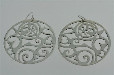 Intricate Cutout Circle Earrings for Women - Boho Chic Dangle Hoop Earrings - Perfect for Parties, Weddings & Everyday Wear