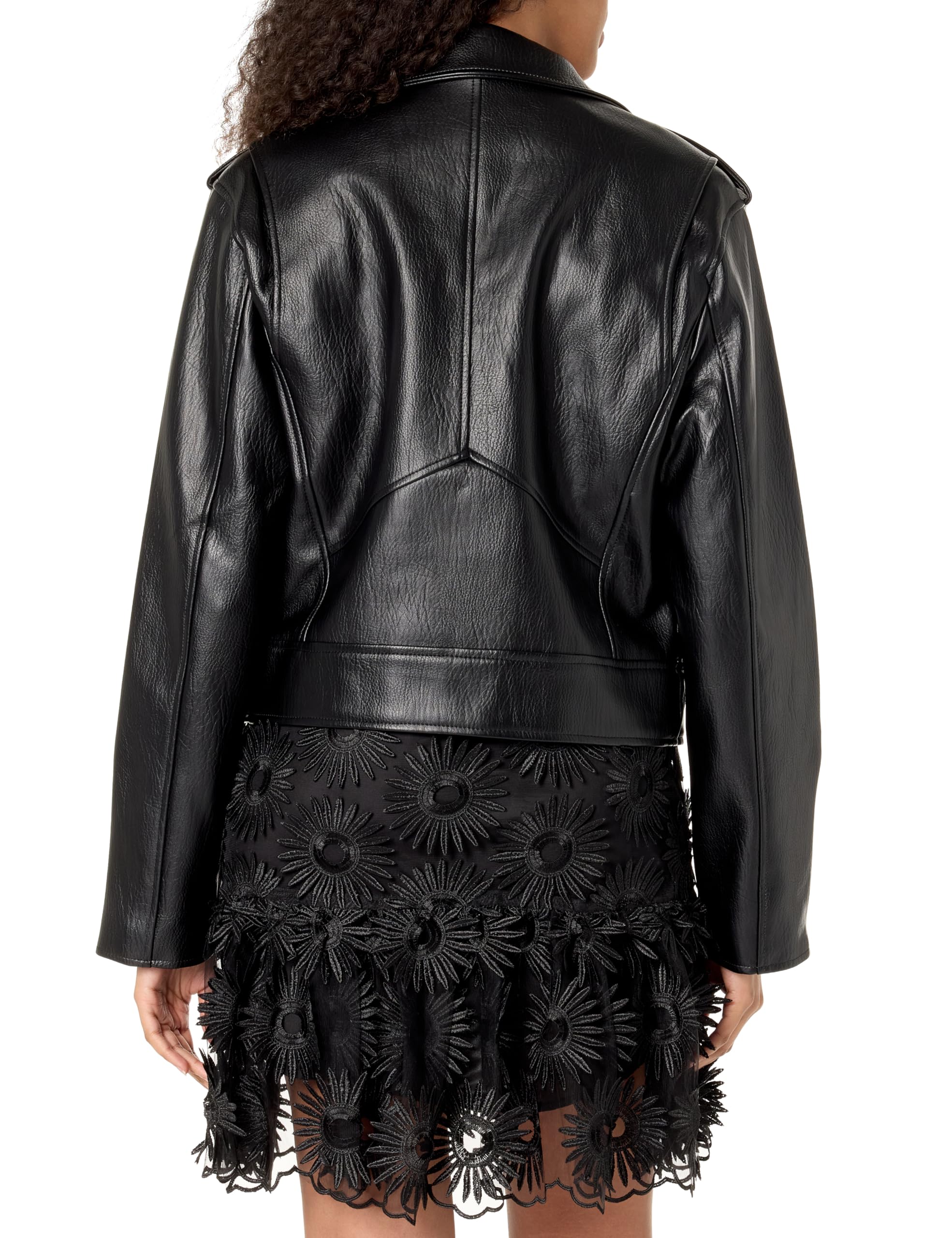 BLANKNYC Women's Vegan Leather Moto Jacket - Stylish Faux Leather Biker Jacket for Women | Perfect for Casual Outings, Night Out, and Motorcycle Riding