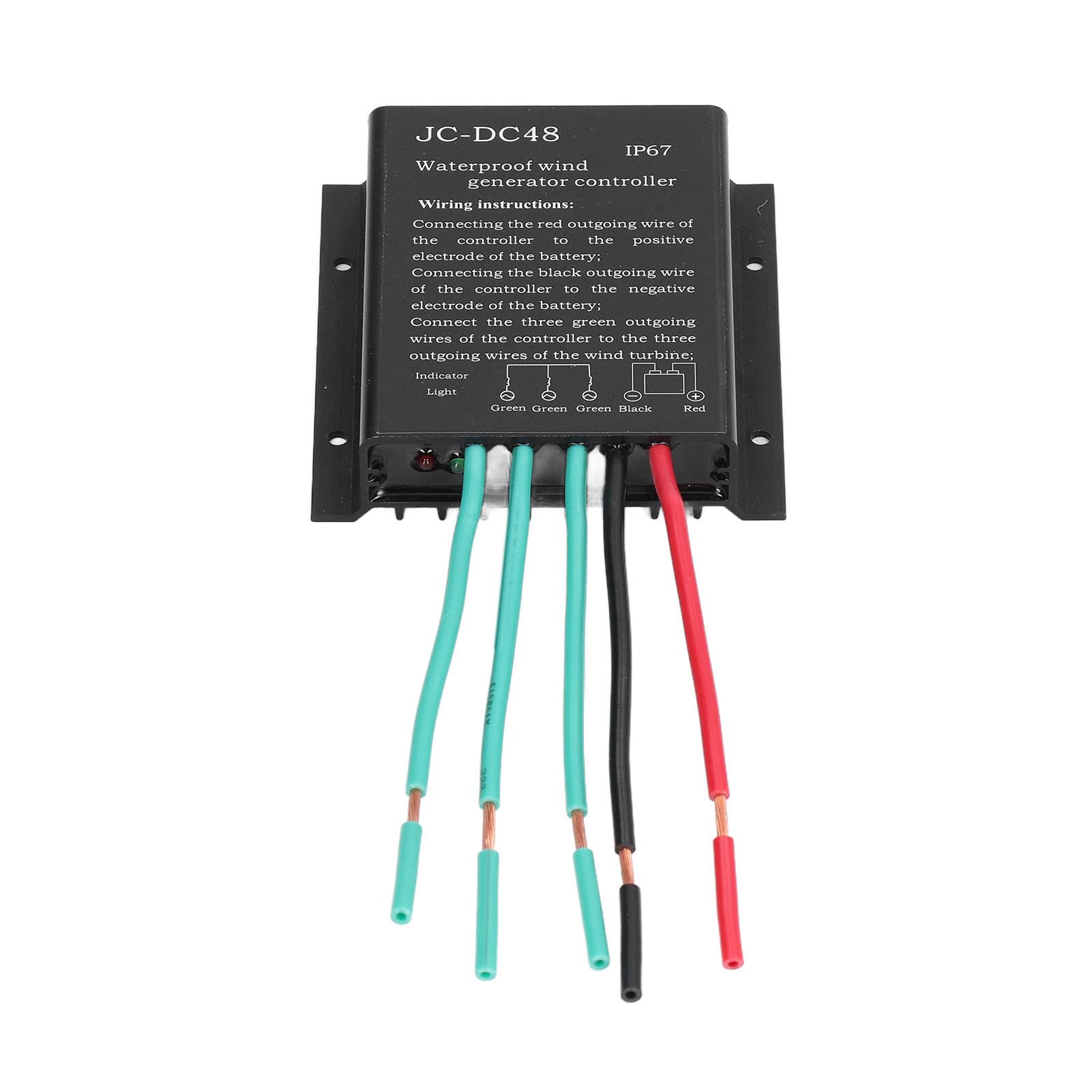 48V 400W Waterproof Wind Turbine Charge Controller - High Efficiency MPPT Solar & Wind Power Regulator for Off-Grid Battery Charging - Perfect for Home, RV, Marine & Remote Power Systems