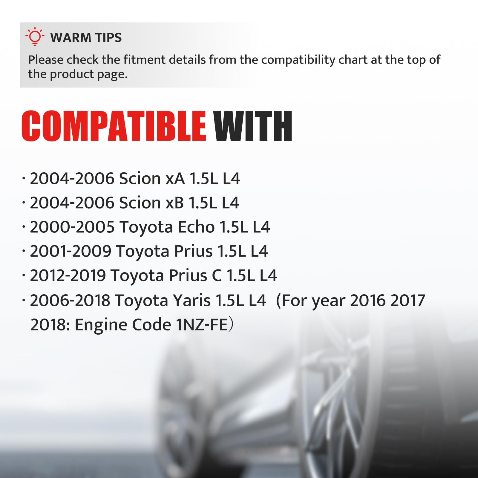 High Performance Ignition Coil Pack & Spark Plugs Set of 4 - Compatible with Scion xB xA, Toyota Echo, Prius C, Yaris 2001-2019 1.5L L4 Engine - Direct Replacement for UF316 - Improve Engine Power & Fuel Efficiency - Perfect for Daily Commuting & City Driving