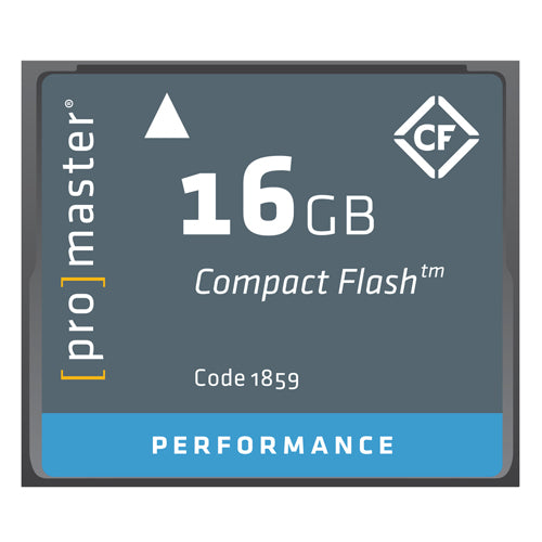 Promaster Performance 16GB CompactFlash Memory Card - High-Speed Professional CF Card for DSLR Cameras, Digital Cameras & Video Recording