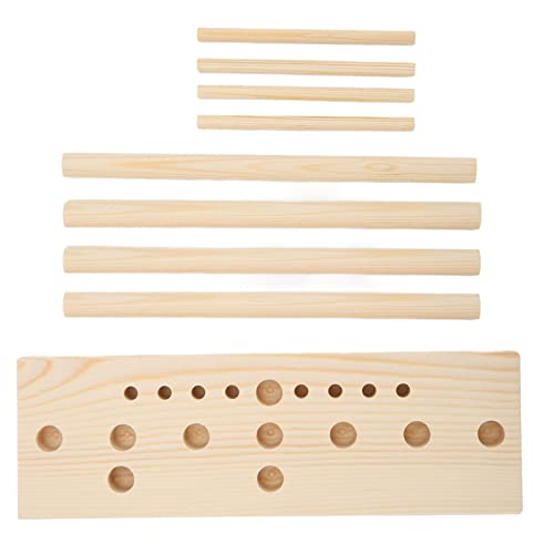 Extended Wooden Bow Maker for Ribbon Wreaths & Hair Bows - Christmas Craft Supplies with Wooden Board Sticks - Perfect for Holiday Decorations, Gift Wrapping & DIY Hair Accessories