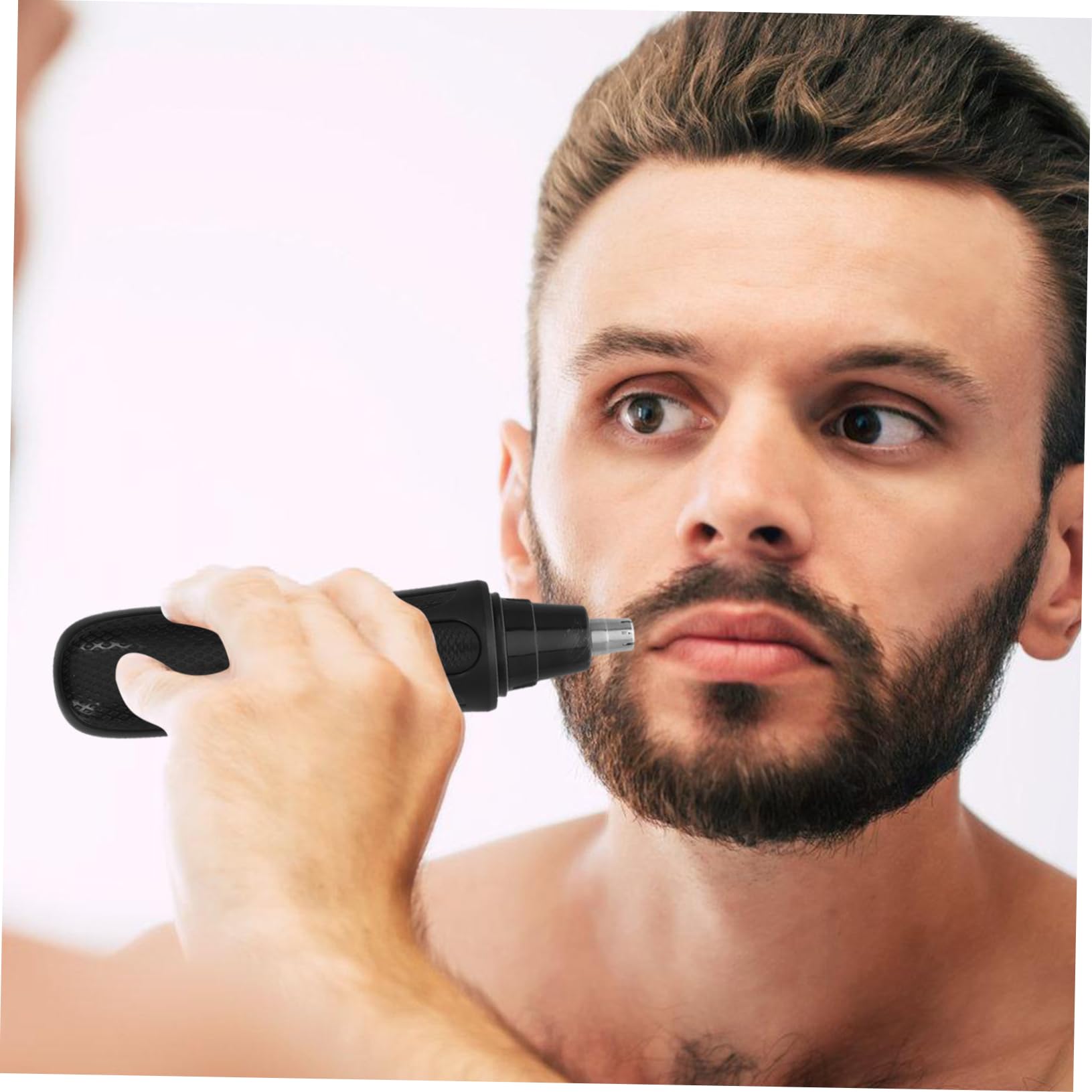 FOMIYES Electric Nose Hair Trimmer for Men - Rechargeable Stainless Steel Facial Grooming Tool with ABS Body, Mustache & Beard Trimmer - Perfect for Travel, Home & Professional Grooming Kits