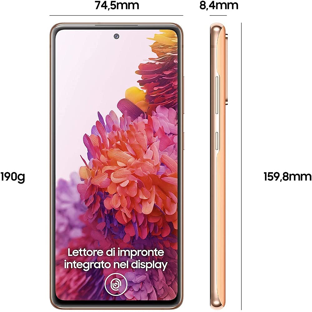 Samsung Galaxy S20 FE 5G Unlocked Smartphone 128GB Cloud Orange - Refurbished | Fast 5G Speed, Pro-Grade Camera | Perfect for Travel, Vlogging & Gaming