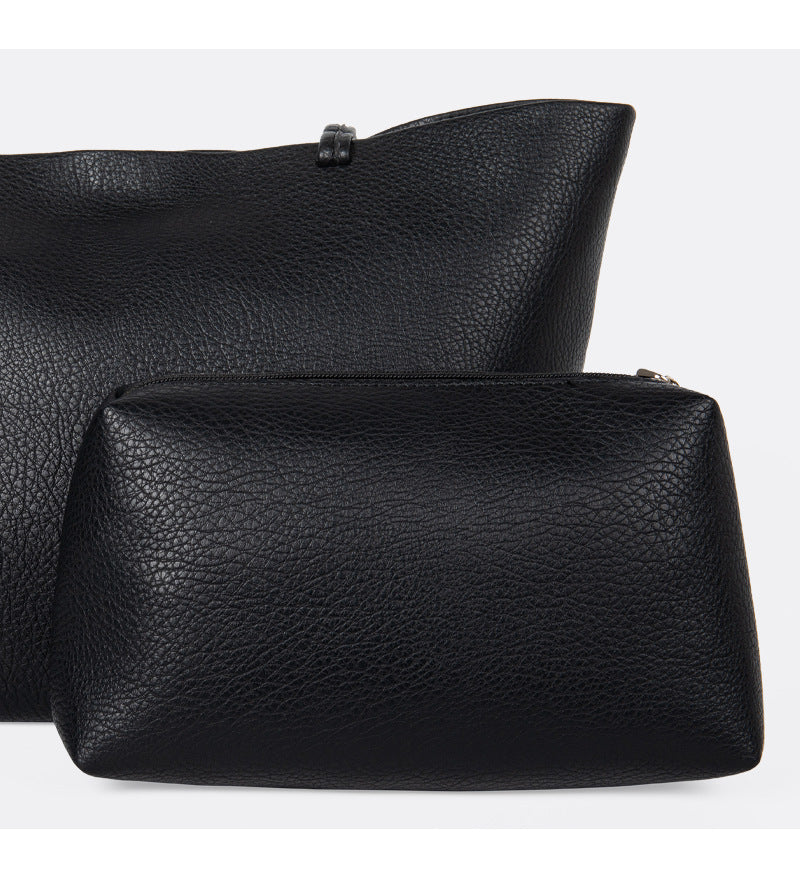 Vegan Leather Large Capacity Tote Bag - Soft Shoulder & Underarm Handbag for Women | Perfect for Work, Travel & Everyday Use