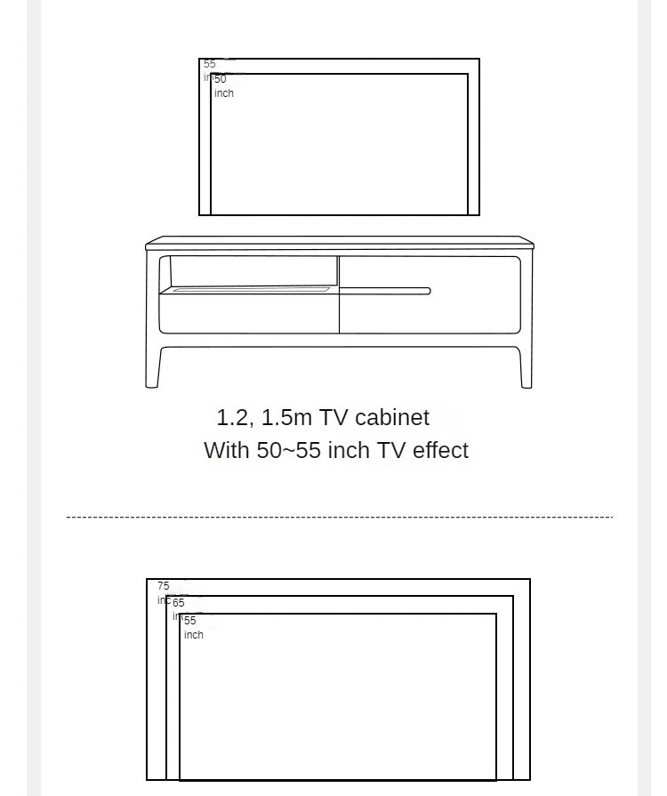 Solid Oak Wood Nordic TV Stand with Storage - Modern Living Room Entertainment Center for TV, Gaming & Media Storage