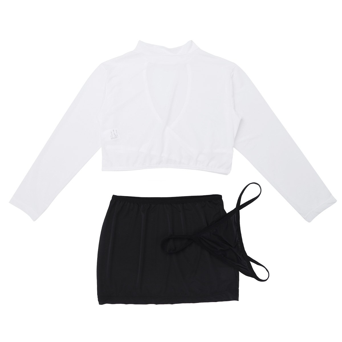 Sexy Secretary Costume for Women - Crop Top & Mini Skirt Lingerie Set | Office Roleplay, Halloween Cosplay, Boudoir Photoshoot