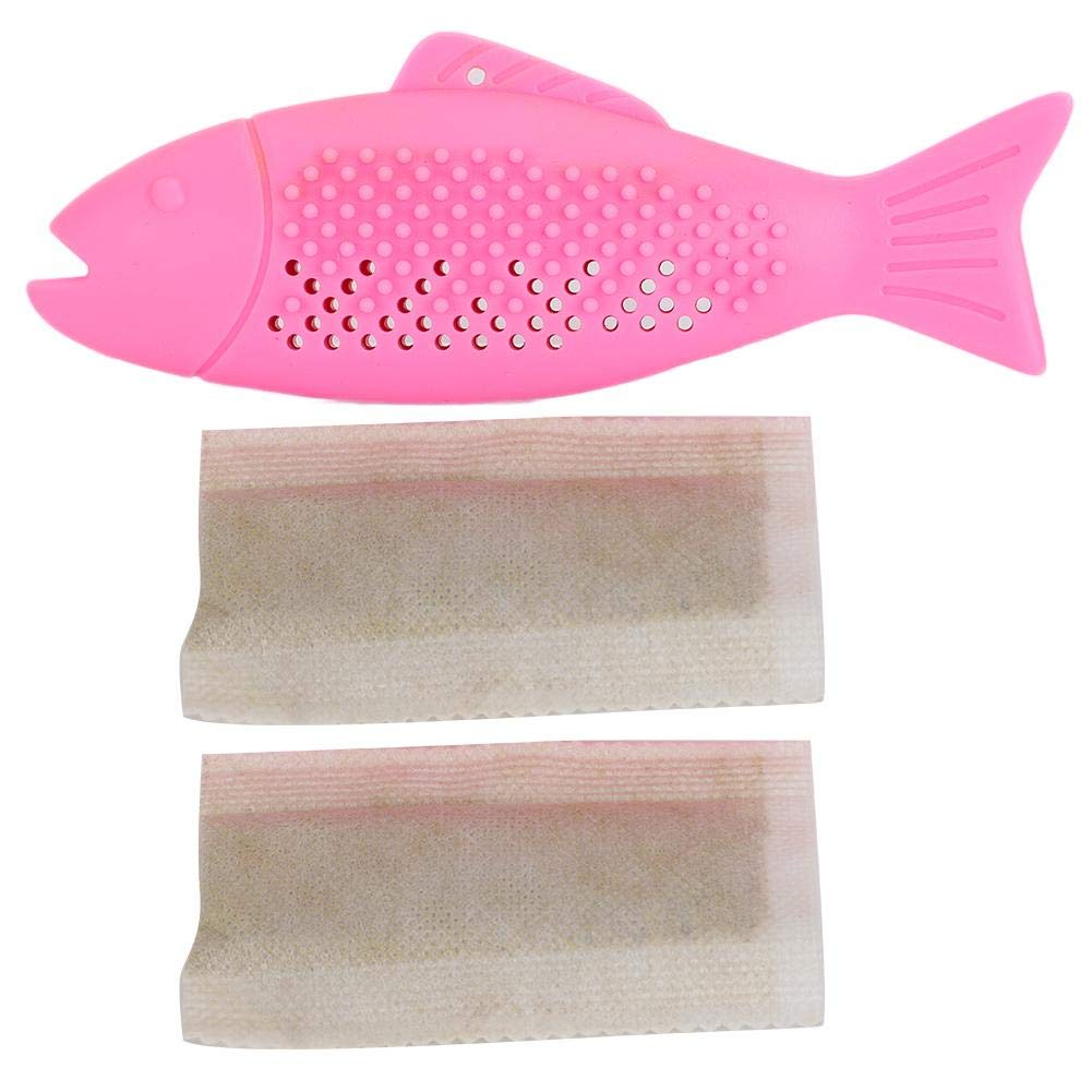 Pssopp Silicone Cat Toothbrush & Fish Chew Toy - Interactive Dental Cleaning Toy with Catnip for Kittens & Adult Cats - Promotes Healthy Teeth & Gums - Perfect for Playtime & Oral Care