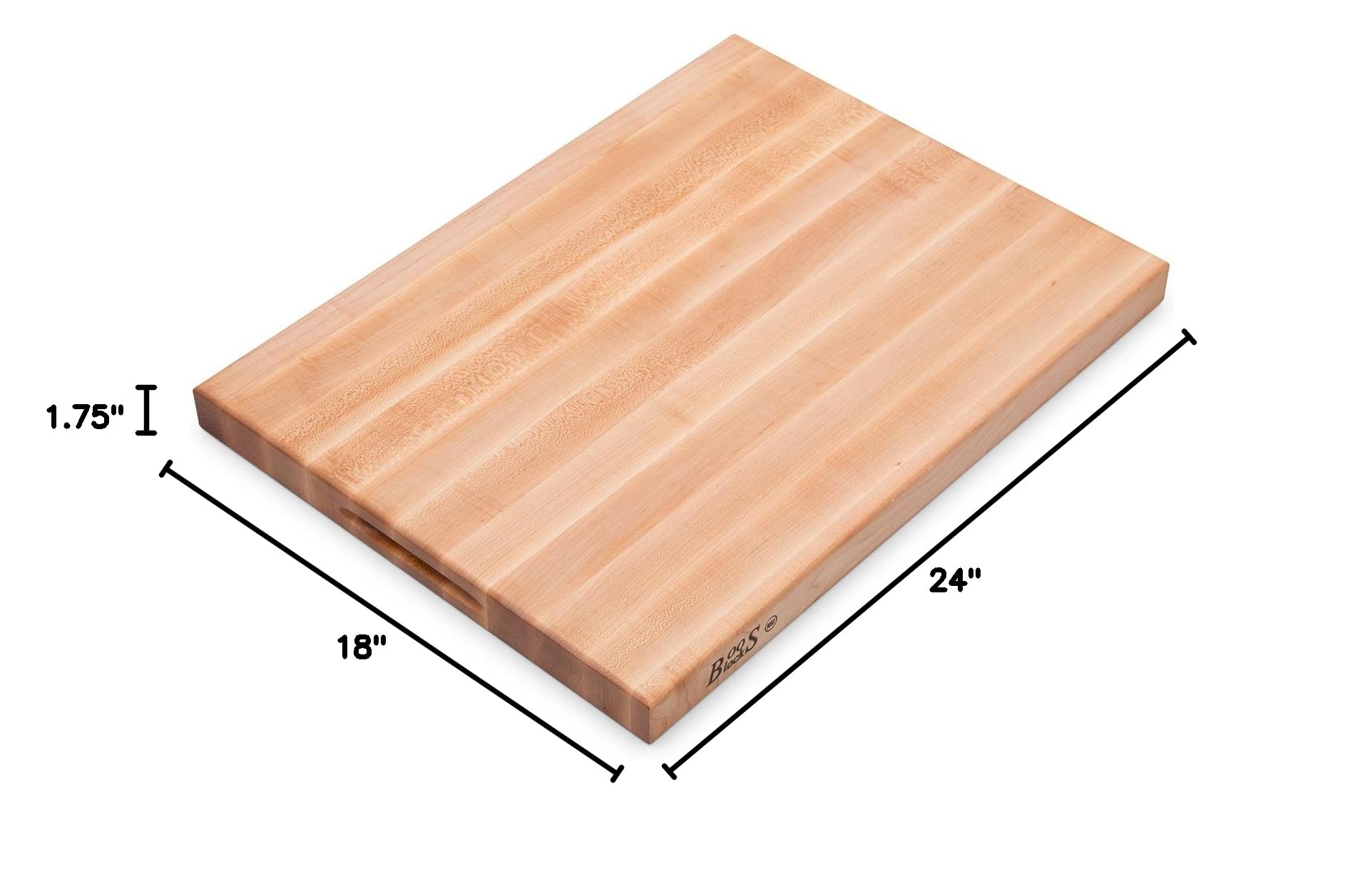 Premium John Boos Boos Block Platinum Series Large Reversible Maple Wood Cutting Board – 24