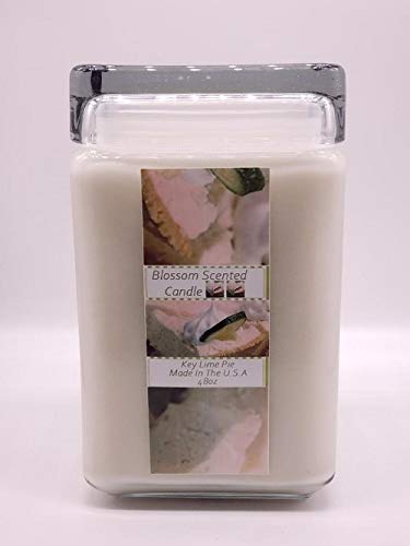 Premium Key Lime Pie Scented Candle - 48oz Large Jar for Home, Kitchen & Bathroom - Long Lasting Fragrance for Relaxation & Aromatherapy