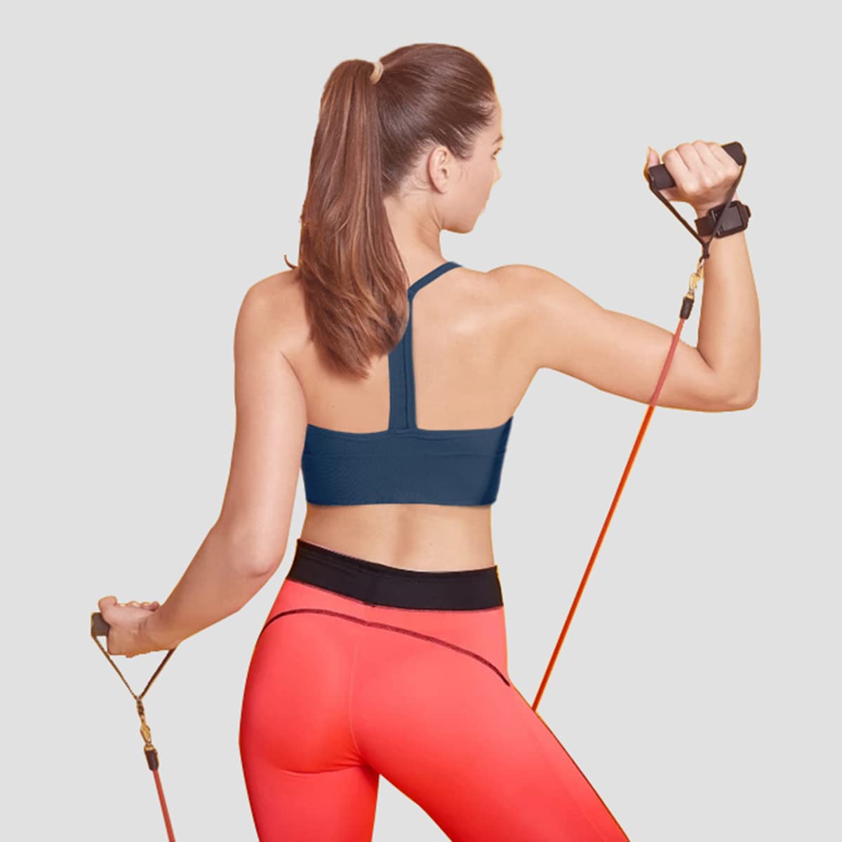 Evercute Padded Racerback Sports Bra for Yoga & Fitness - Low Impact Workout Wear