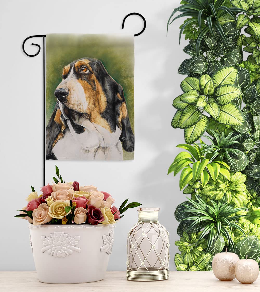 Basset Hound Decorative Flags Set for Home & Garden - 28
