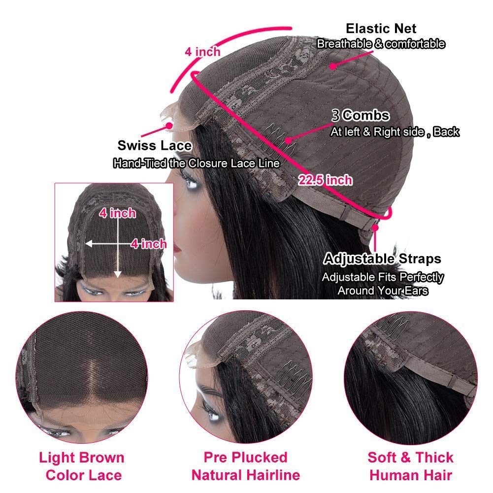 13x4 Deep Curly Lace Front Wigs Human Hair - Wet & Wavy Water Wave Lace Closure Wigs 30 Inch - Natural Looking Human Hair Wigs for Women - Perfect for Daily Wear, Parties & Special Occasions