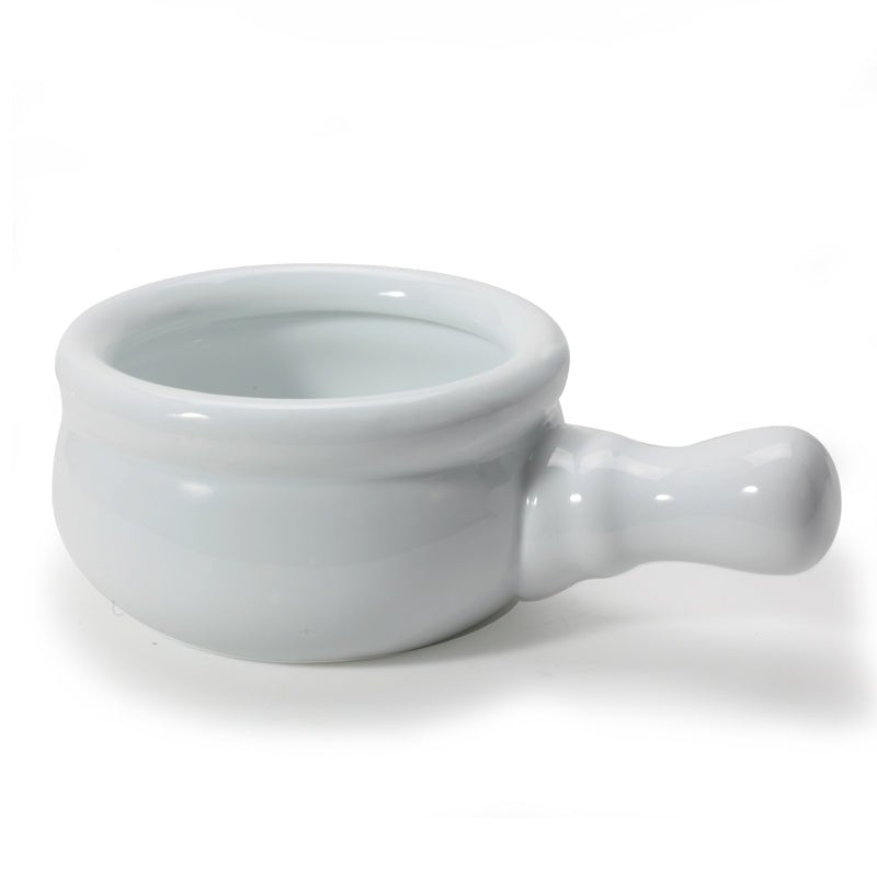 BIA 10.5 Oz White Porcelain Soup Bowl with Handles - Classic Onion Soup Bowl Set of 4 - Elegant Dinnerware for French Onion Soup, Ramen, Pasta & Desserts - Perfect for Restaurants, Cafes & Home Dining