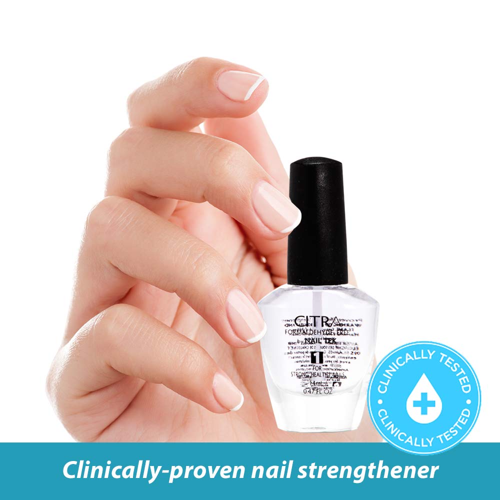 Nail Tek CITRA1 Nail Strengthener for Strong & Healthy Nails - Daily Nail Treatment & Repair, 0.47 fl oz (1-Pack) - Perfect for Brittle, Weak Nails at Home or Salon Care