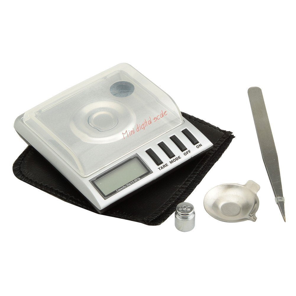 Precision Milligram Scale 20g x 0.001g - Digital Jewelry Scale for Gold, Silver, Diamonds & Powder - Perfect for Pharmacists, Jewelers & Science Labs