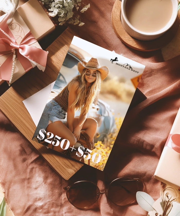 Montana West 2025 Annual Gift Card - Perfect for Birthdays, Holidays & Special Occasions | Fashion Accessories Gift Idea