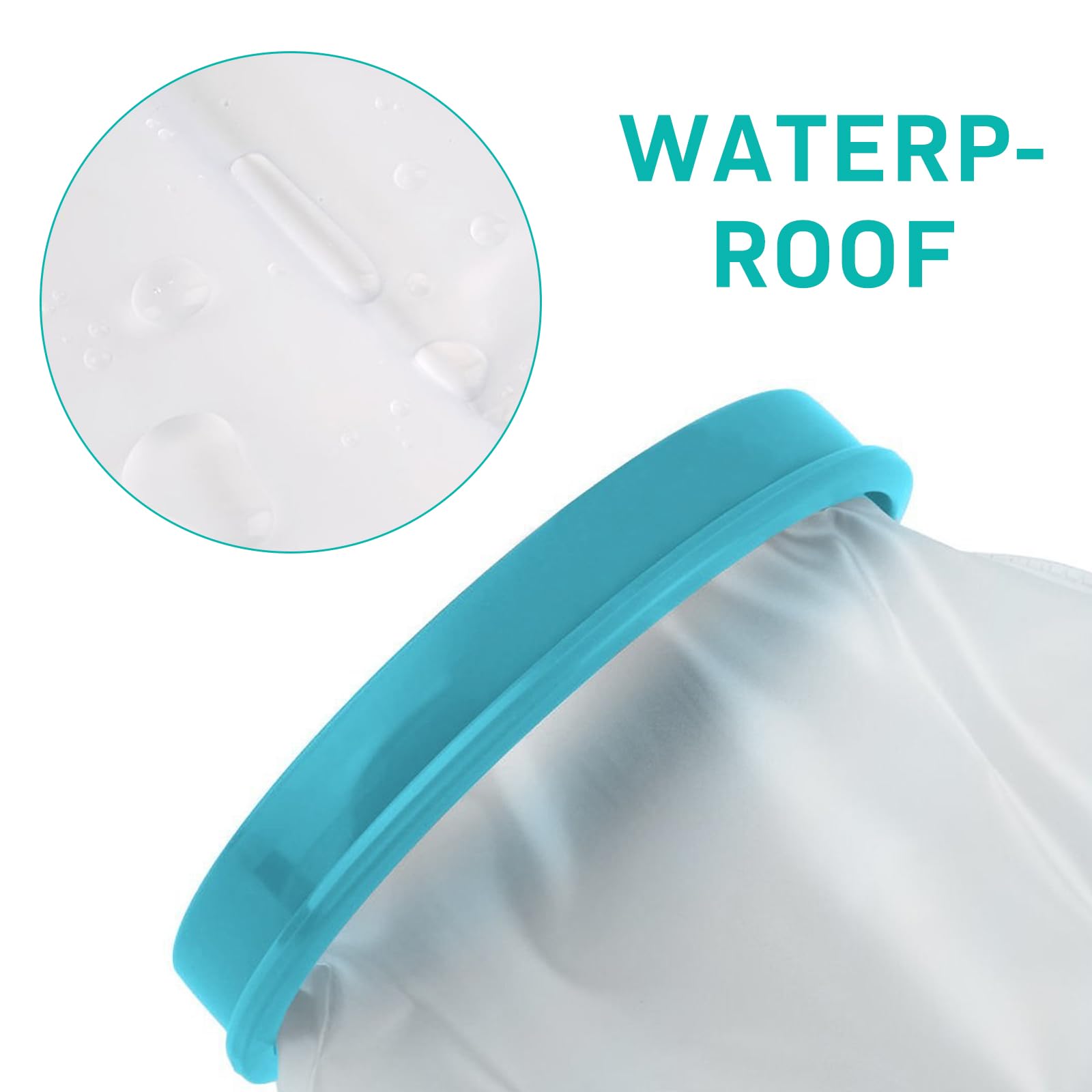 Anseom Reusable Adult Arm Cast Cover - Waterproof Shower Protector for Wounds & Bandages | Keep Dry While Bathing, Swimming & Washing Hands