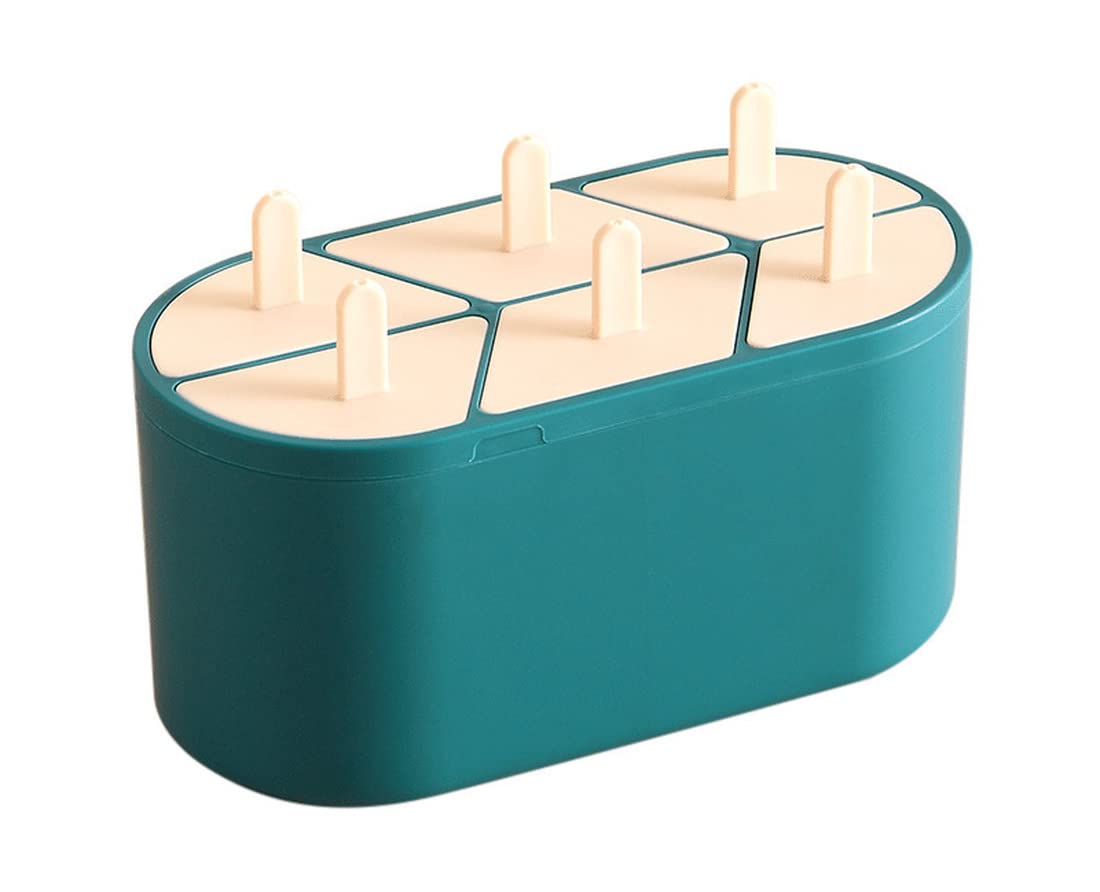 Nipogear Reusable Ice Cream Popsicle Molds Set - BPA Free Silicone Ice Cube Trays for Homemade Frozen Treats, DIY Dessert & Cocktail Ice Cubes (Green) - Perfect for Summer Parties, Kids Snacks & Family Fun