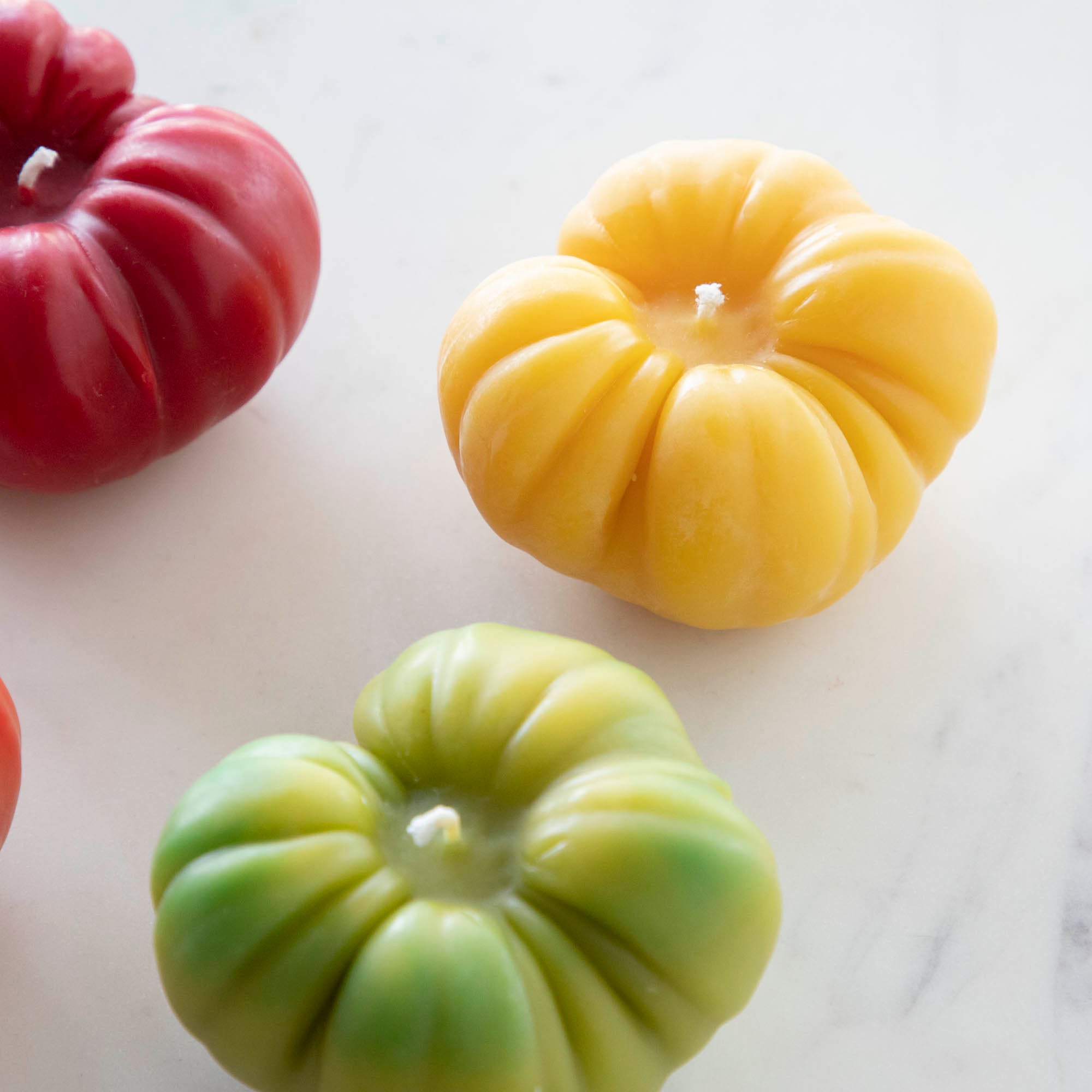 Organic Heirloom Tomato Scented Beeswax Candles - Handmade, Natural, Non-Toxic for Home, Kitchen & Romantic Dinner Ambiance