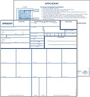 Fingerprint Cards FD-258 - 500 Pack - FBI Standard Applicant Fingerprint Forms - Ideal for Background Checks, Employment Screening & Security Clearance Applications